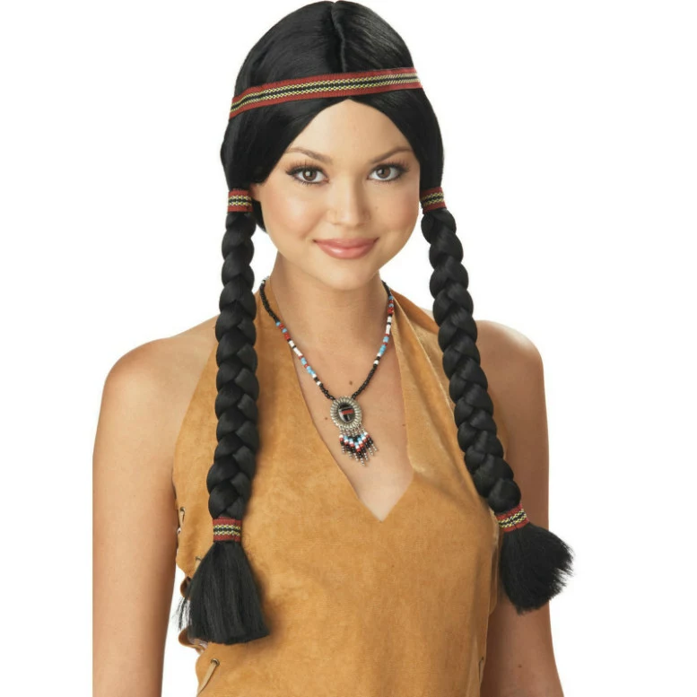 Indian Maiden (Black) Wig 3 Indian Maiden (Black) Wig