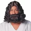 Jesus Beard And Wig - Brown -Fancydress Shop 21659