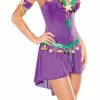 Mardi Gras Queen Plus Adult Costume -Fancydress Shop 34153