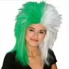 Green And White Sports Fanatic Wig -Fancydress Shop 36447