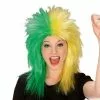 Green And Yellow Sports Fanatic Wig -Fancydress Shop 36449