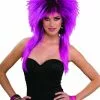 80's Purple Pizazz Adult Wig -Fancydress Shop 60459