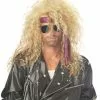 Heavy Metal Rocker Blonde Adult Wig -Fancydress Shop 61179