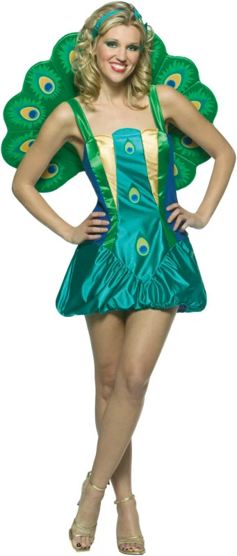Peacock Adult Costume 3 Peacock Adult Costume