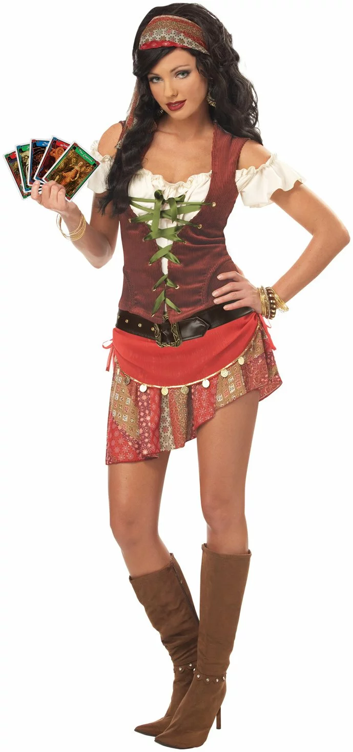Mystic Gypsy Plus Adult Costume 3 Mystic Gypsy Plus Adult Costume