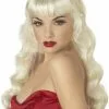 Pin UP Girl (Blonde) Adult Wig -Fancydress Shop 69166