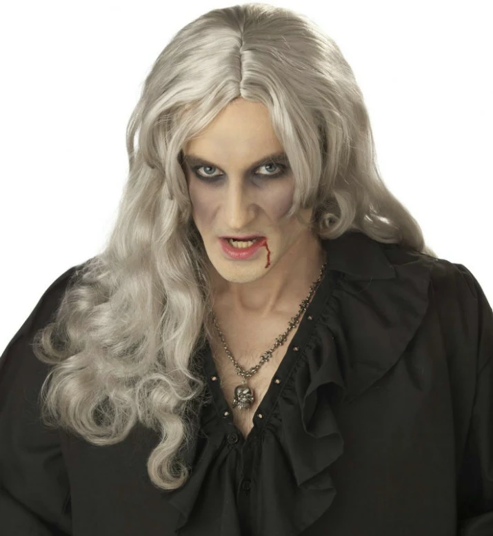 Old World Vampire (Grey) Adult Wig 3 Old World Vampire (Grey) Adult Wig