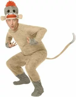 Sock Monkey Adult Costume