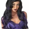 Fatal Beauty (Black / Purple) Adult Wig 2 Fatal Beauty (Black / Purple) Adult Wig -Fancydress Shop 800206