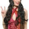 Black Flower Child Wig (Adult)