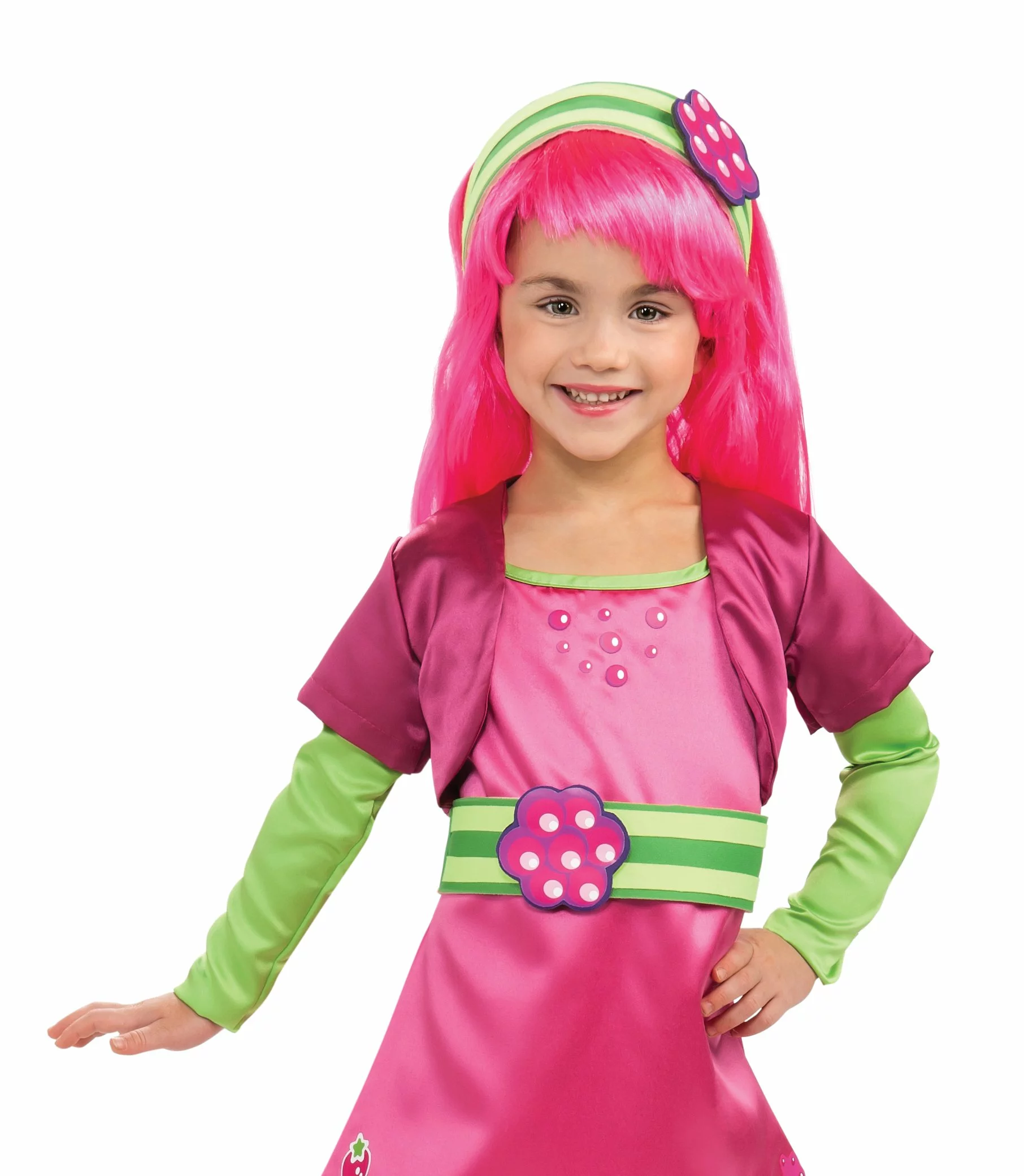 Strawberry Shortcake - Raspberry Torte Wig (Child) 3 Strawberry Shortcake - Raspberry Torte Wig (Child)