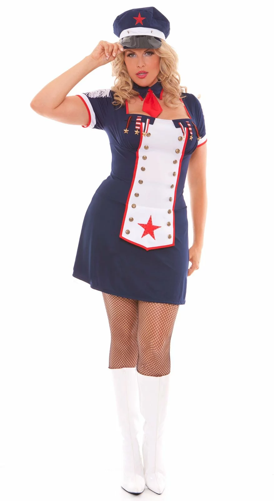 Naval Knockout Adult Plus Costume 3 Naval Knockout Adult Plus Costume