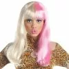 Two Tone Diva Blonde / Pink Adult Wig 2 Two Tone Diva Blonde / Pink Adult Wig -Fancydress Shop 802311