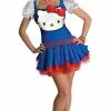 Hello Kitty Blue Dress Adult Costume 2 Hello Kitty Blue Dress Adult Costume -Fancydress Shop 803532