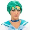 Sailor Moon Sailor Mercury Wig Adult -Fancydress Shop 804934