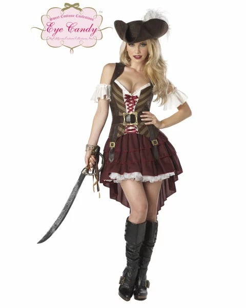 Sexy Womens Pirate Swashbuckler Costume 3 Sexy Womens Pirate Swashbuckler Costume