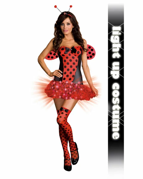Sexy Light Me Up Ladybug Women's Costume 3 Sexy Light Me Up Ladybug Women's Costume