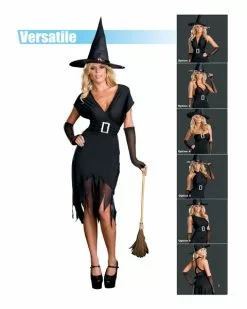 Sexy Hocus Pocus Six In One Witch Adult Costume