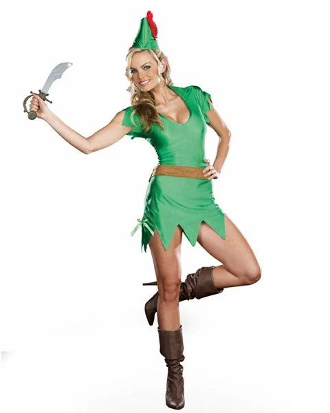 Sexy Pretty Peter Pan Women's Costume 3 Sexy Pretty Peter Pan Women's Costume