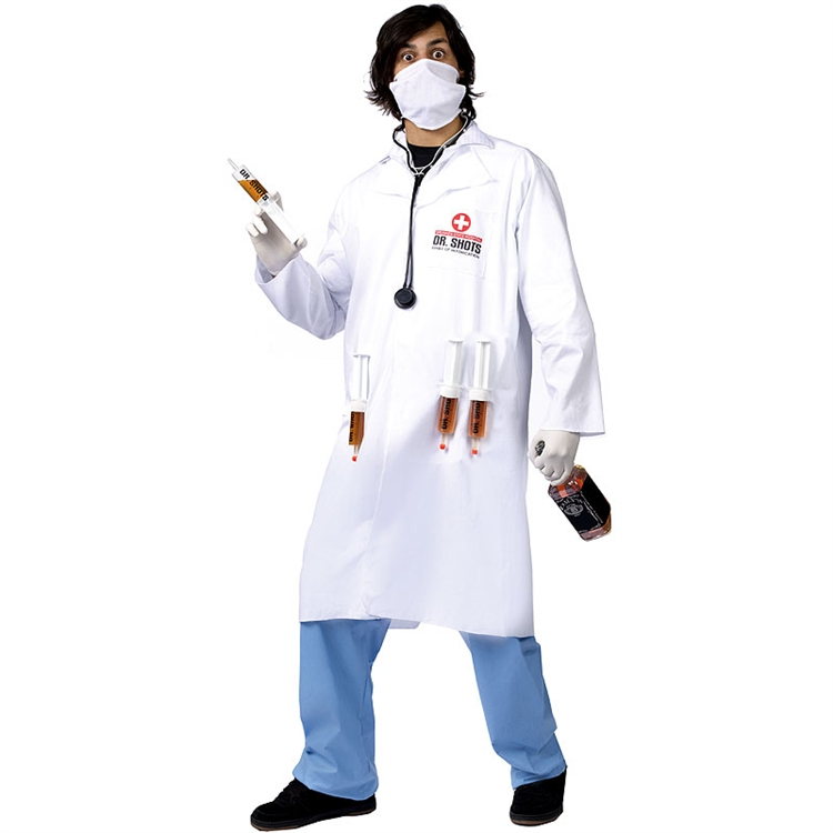 Men's Dr. Shots Adult Costume 3 Men's Dr. Shots Adult Costume