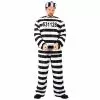 Adult Man Convict Costume 2 Adult Man Convict Costume -Fancydress Shop FW 9918