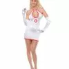 Red And White Naughty Nurse Costume For Adult 2 Red And White Naughty Nurse Costume For Adult -Fancydress Shop M305