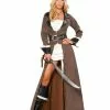 Sexy Deluxe Pirate Captain Women's Costume -Fancydress Shop RM4242