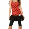 Love Bug Ladybug Costume -Fancydress Shop adult love bug
