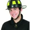 Black Fireman Helmet -Fancydress Shop black fire helmet