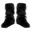 Kids Black Furry Boot Covers 1 Kids Black Furry Boot Covers -Fancydress Shop black furry boot covers