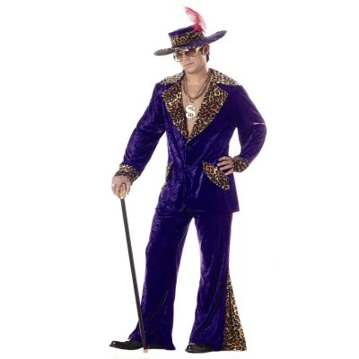 Pimp Adult Costume Purple 2 Pimp Adult Costume Purple