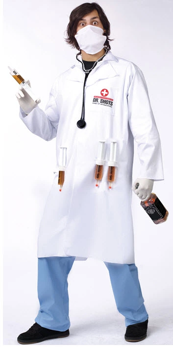 Dr Shots Adult Costume 3 Dr Shots Adult Costume