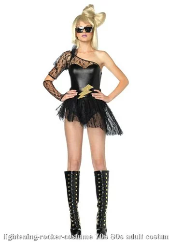 Sexy Lightening Rocker Costume 3 Sexy Lightening Rocker Costume