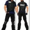 Mens SWAT Team Costume -Fancydress Shop mens swat costume