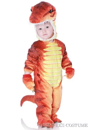 Child Rust T-Rex Costume 3 Child Rust T-Rex Costume