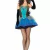 Blue Peacock Beauty Costume -Fancydress Shop sexy blue peacock costume