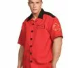 Fireman Shirt Adult Costume -Fancydress Shop ur29052fixaa